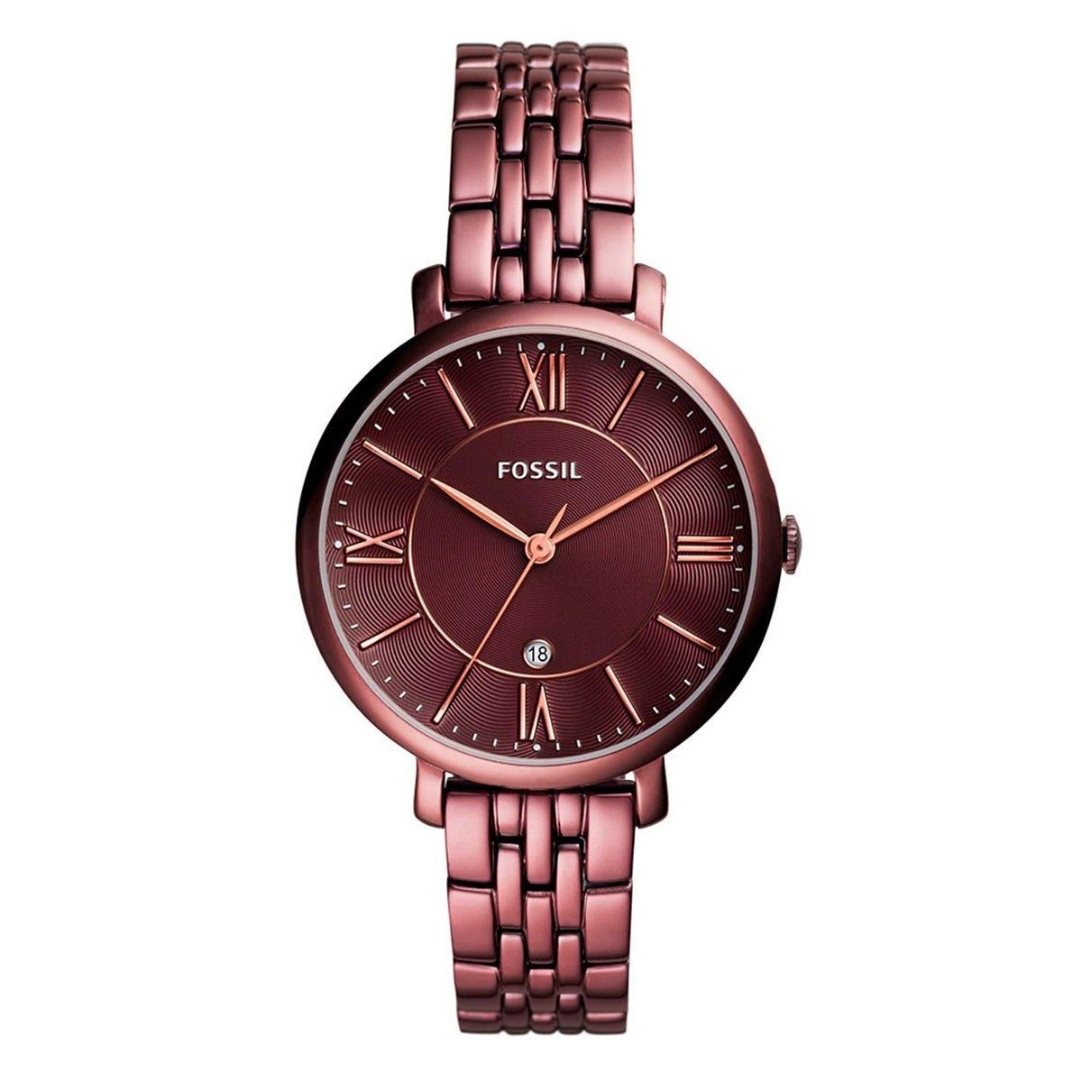 FOSSIL - Reloj Fossil Jacqueline ES4100 Tinto De Acero inoxidable Para Mujer.