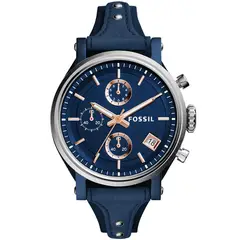 FOSSIL - Reloj Boyfriend ES4113 Azul De Cuero Piel Para Mujer.