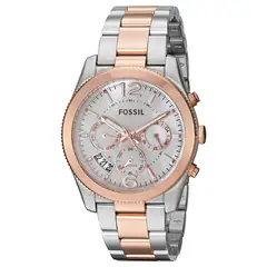 FOSSIL - Reloj Boyfriend ES4135 Plateado Rose Gold De Acero inox P Mujer.