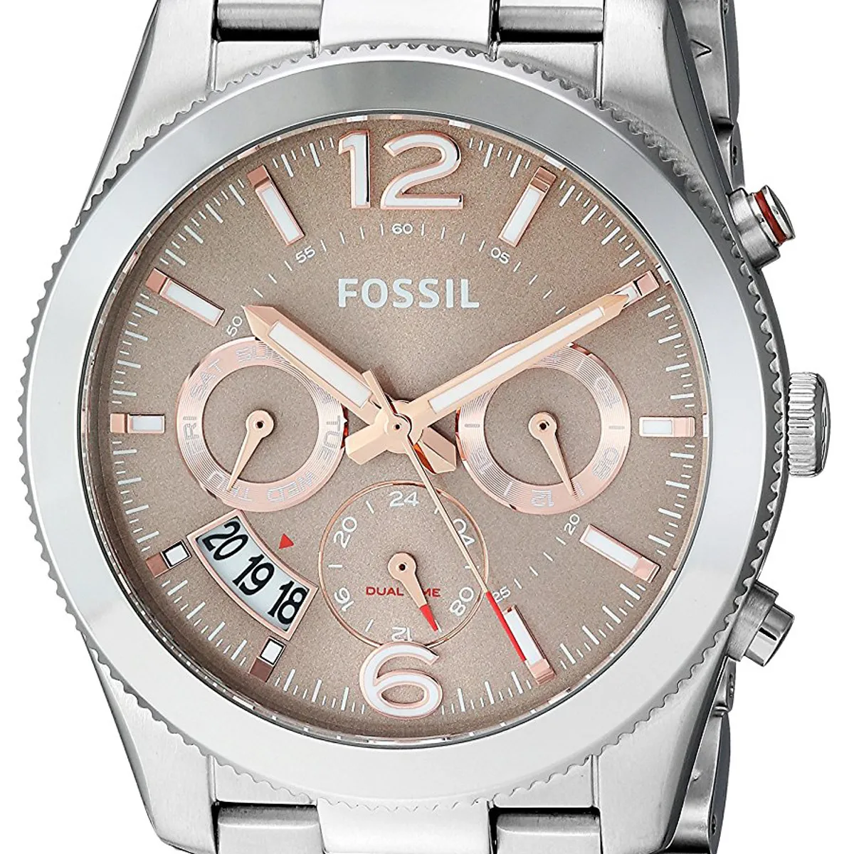 FOSSIL - Reloj Fossil Boyfriend ES4146 Plateado De Acero inoxidable Para Mujer