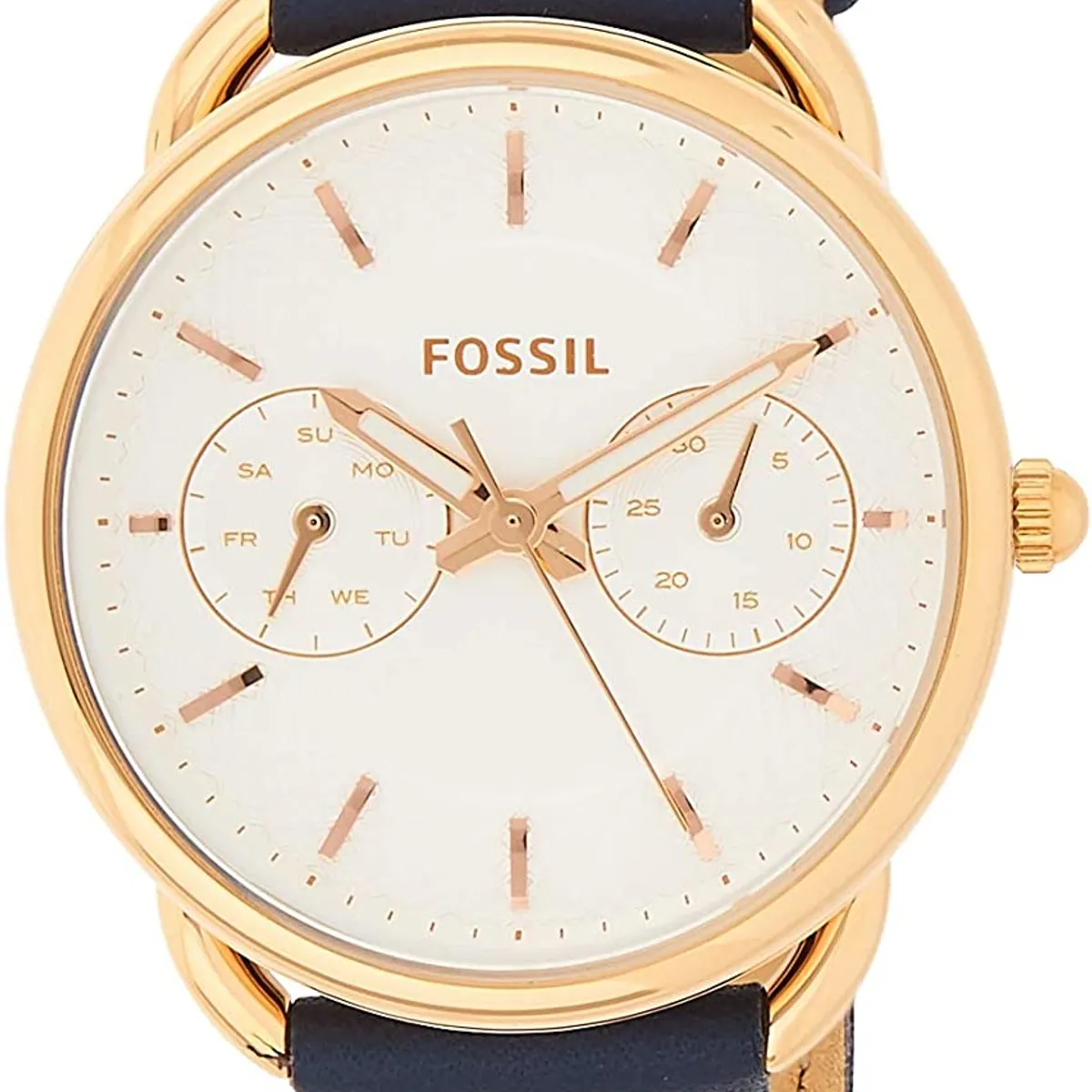 FOSSIL - Reloj Fossil Tailor ES4260 Azul De Cuero Piel Para Mujer.