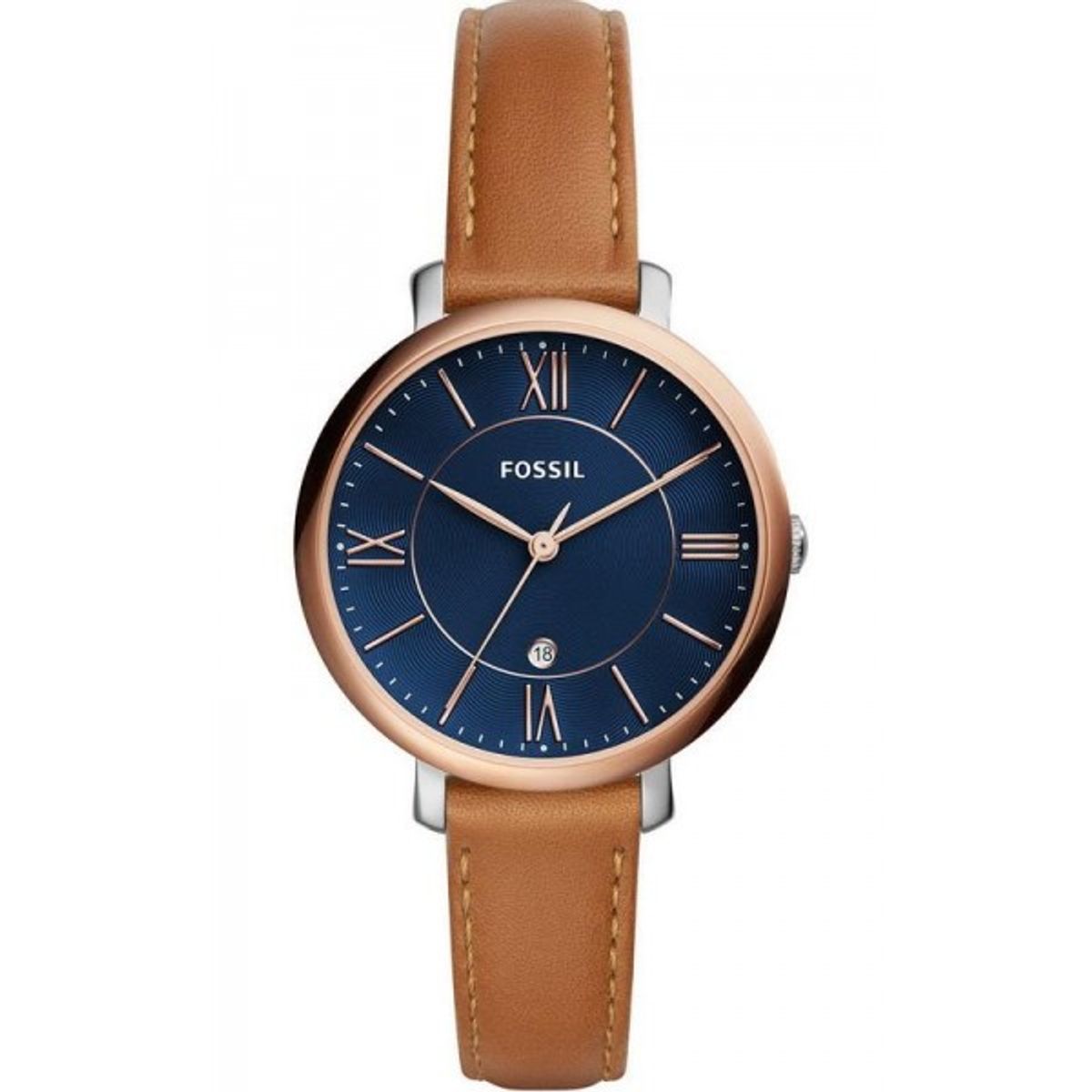 FOSSIL - Reloj Fossil Jacqueline ES4274 Marrón De Cuero Piel Para Mujer.
