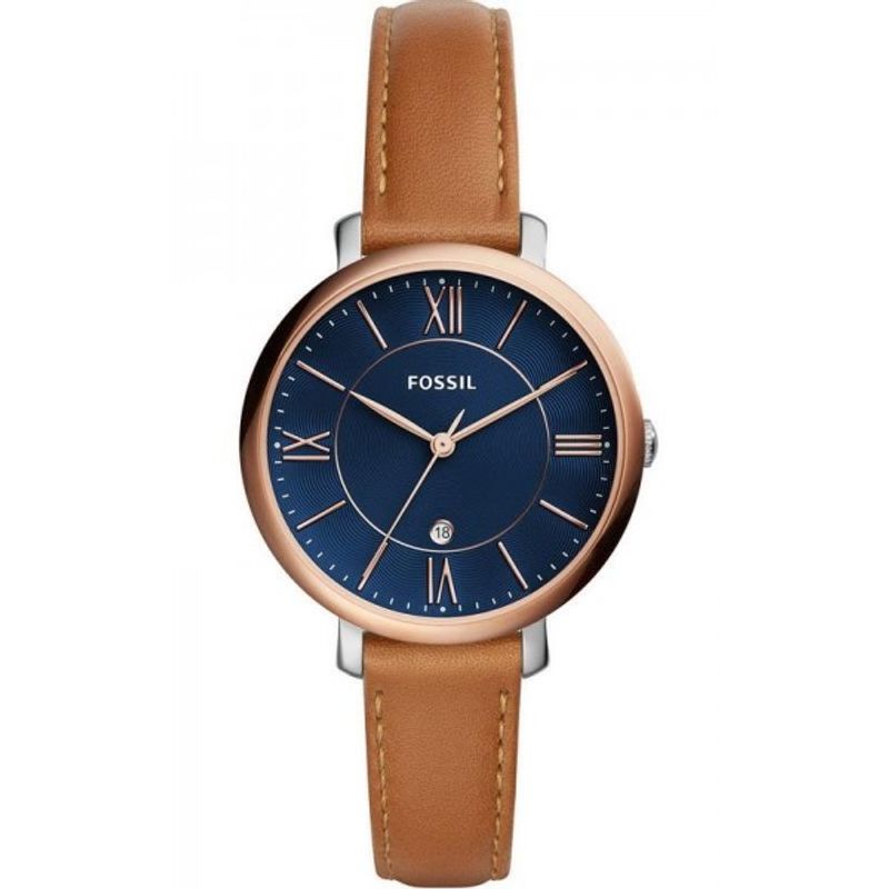 FOSSIL - Reloj Fossil Jacqueline ES4274 Marrón De Cuero Piel Para Mujer.