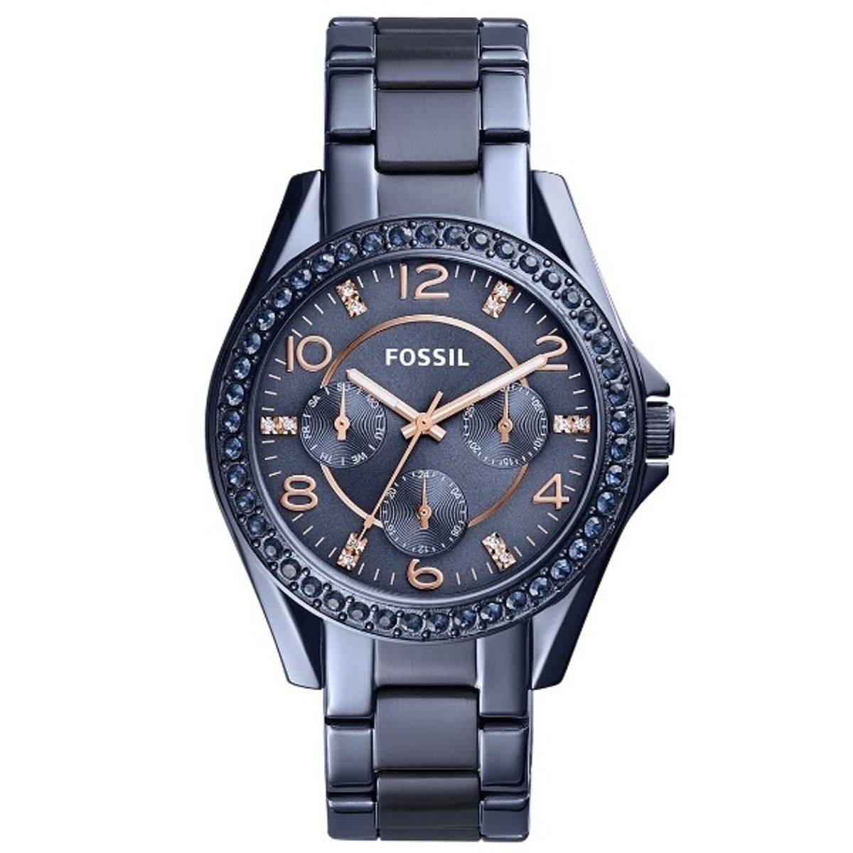 FOSSIL - Reloj Fossil Riley ES4294 Azul De Acero inoxidable Para Mujer.
