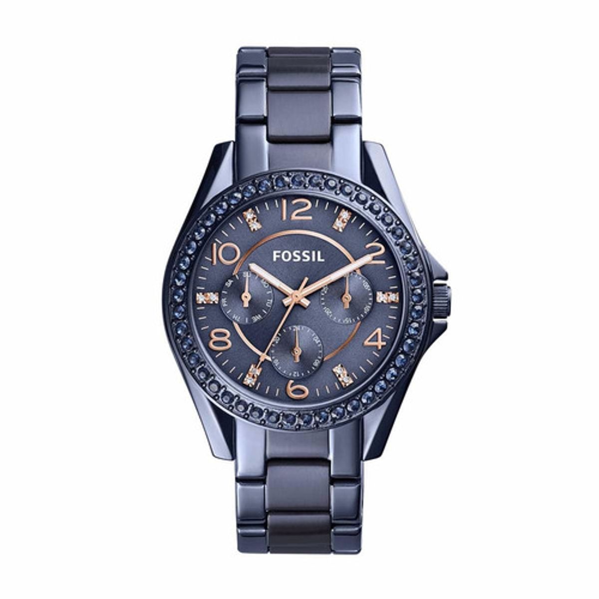 FOSSIL - Reloj Fossil Riley ES4294 Azul De Acero inoxidable Para Mujer.