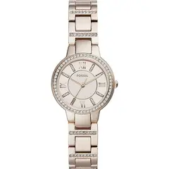 FOSSIL - Reloj Virginia ES4482 Rose gold De Acero inoxidable Para Mujer.