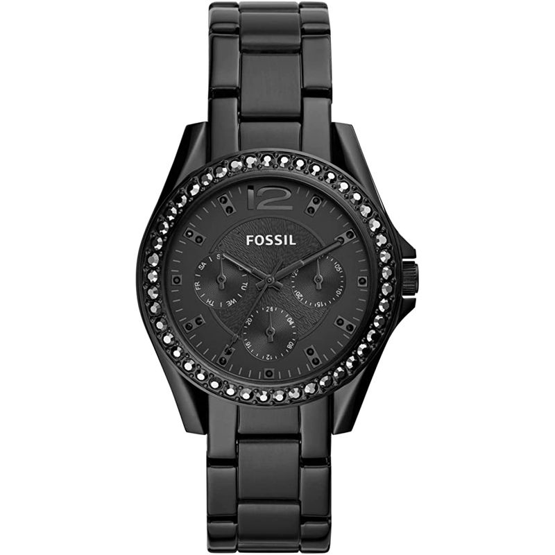 FOSSIL - Reloj Fossil Riley ES4519 Negro De Acero inoxidable Para Mujer.