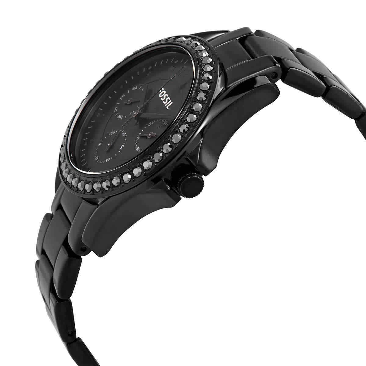 FOSSIL - Reloj Fossil Riley ES4519 Negro De Acero inoxidable Para Mujer.