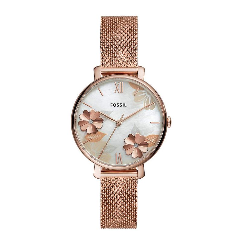 FOSSIL - Reloj Fossil Jacqueline ES4534 Rose gold De Acero inoxidable P Mujer