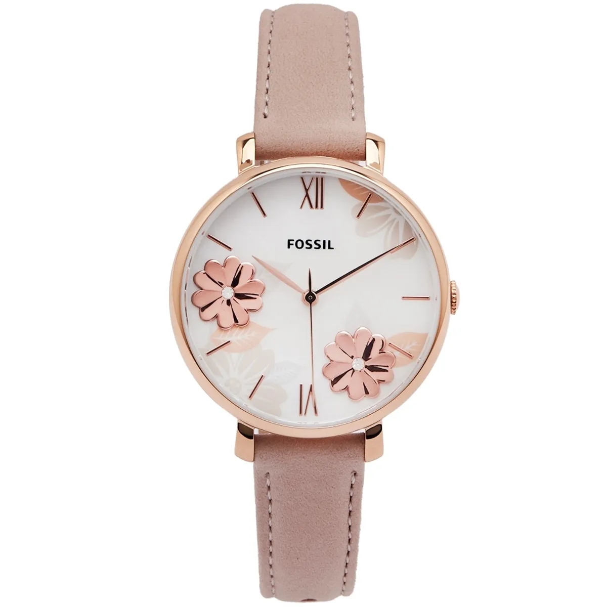 FOSSIL - Reloj Fossil Jacqueline ES4671 Rose gold De Cuero Piel Para Mujer.