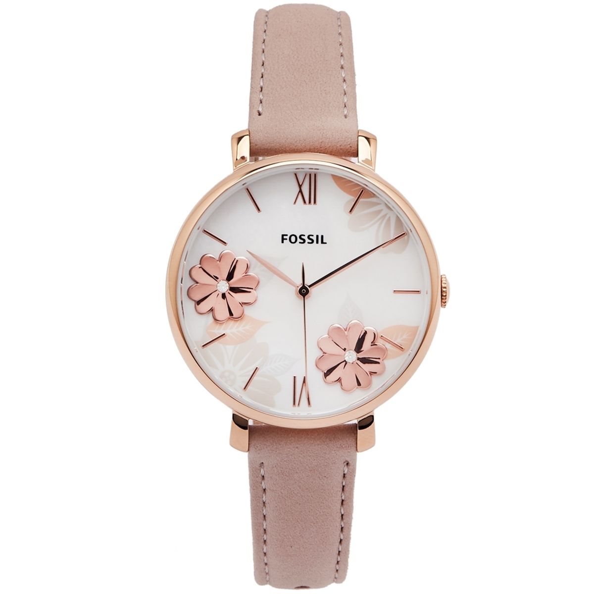 FOSSIL - Reloj Fossil Jacqueline ES4671 Rose gold De Cuero Piel Para Mujer.