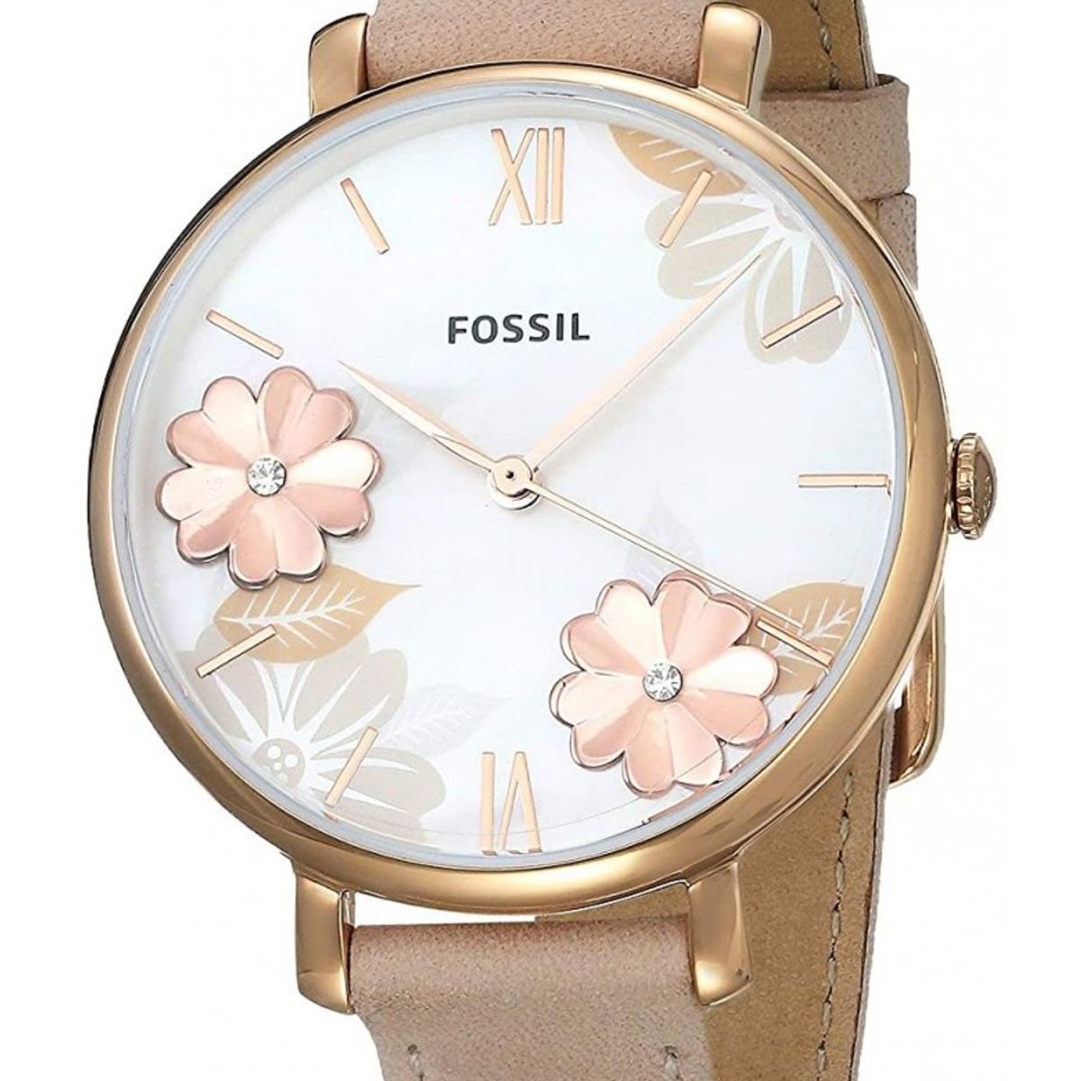 FOSSIL - Reloj Fossil Jacqueline ES4671 Rose gold De Cuero Piel Para Mujer.