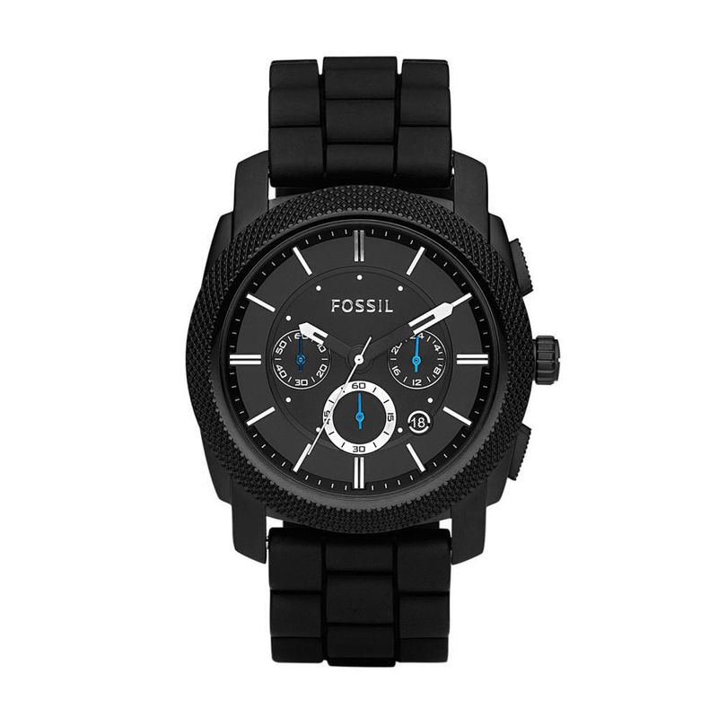 FOSSIL - Reloj Fossil Modern Machine FS4487 Negro De Silicona Para Hombre.