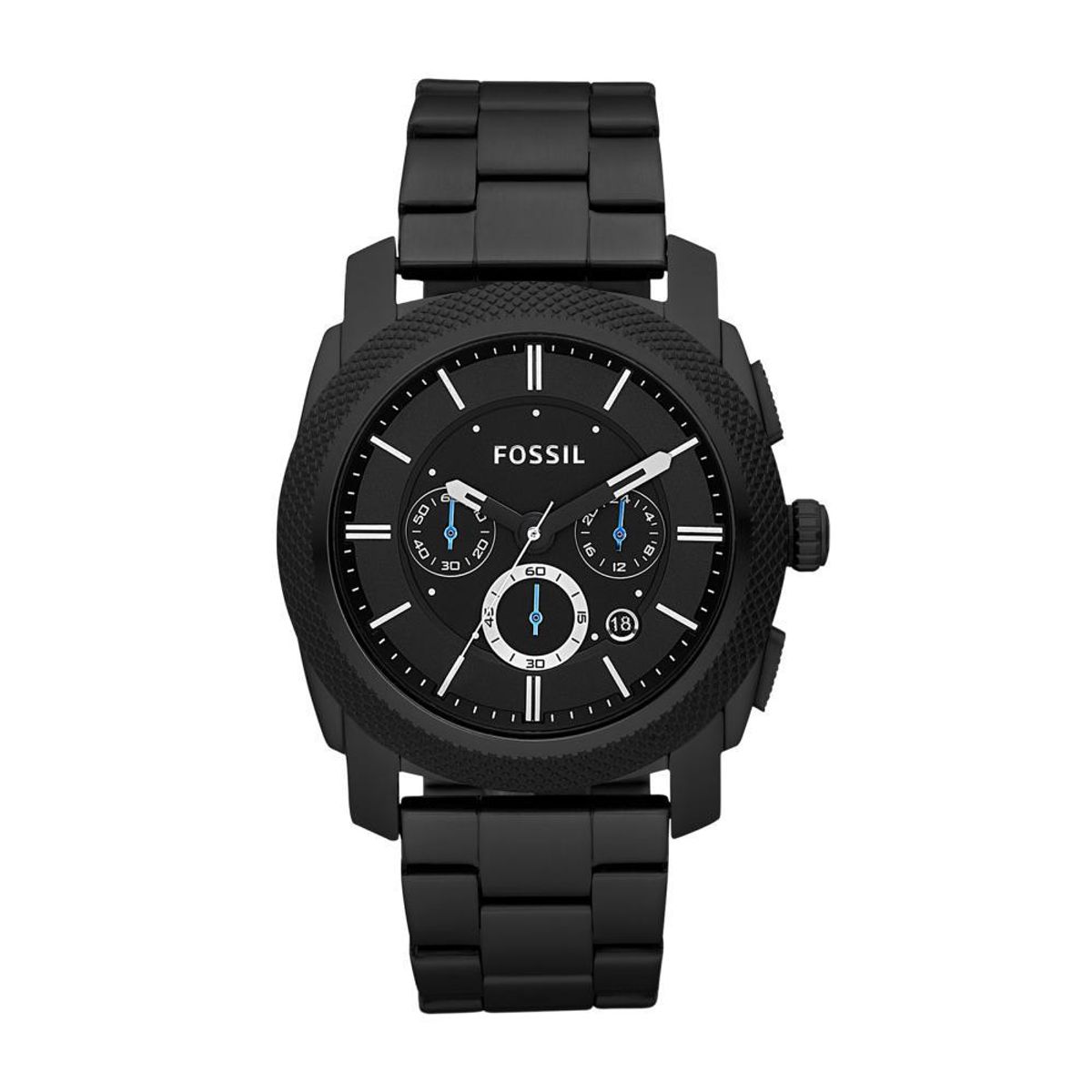 FOSSIL - Reloj Fossil Modern Machine FS4552 Negro De Silicona Para Hombre.