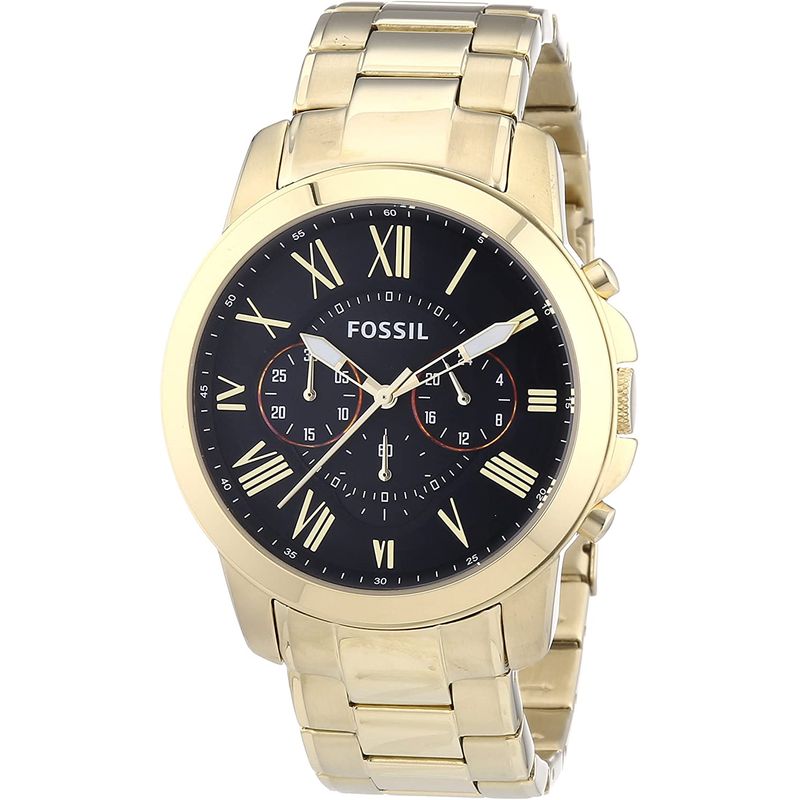 FOSSIL - Reloj Fossil Grant FS4815 Dorado De Acero inoxidable Para Hombre.
