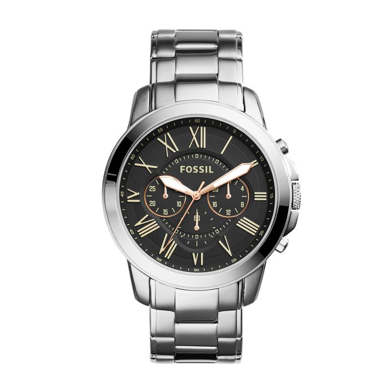 FOSSIL - Reloj Fossil Grant FS4994 Plateado De Acero inoxidable Para Hombre.
