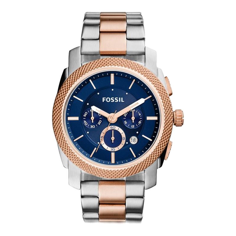 FOSSIL - Reloj Fossil Modern Machine FS5037 Plateado Rose Acero inox. P Hombre.