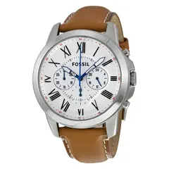 FOSSIL - Reloj Grant FS5060 Marrón De Cuero Piel Para Hombre.