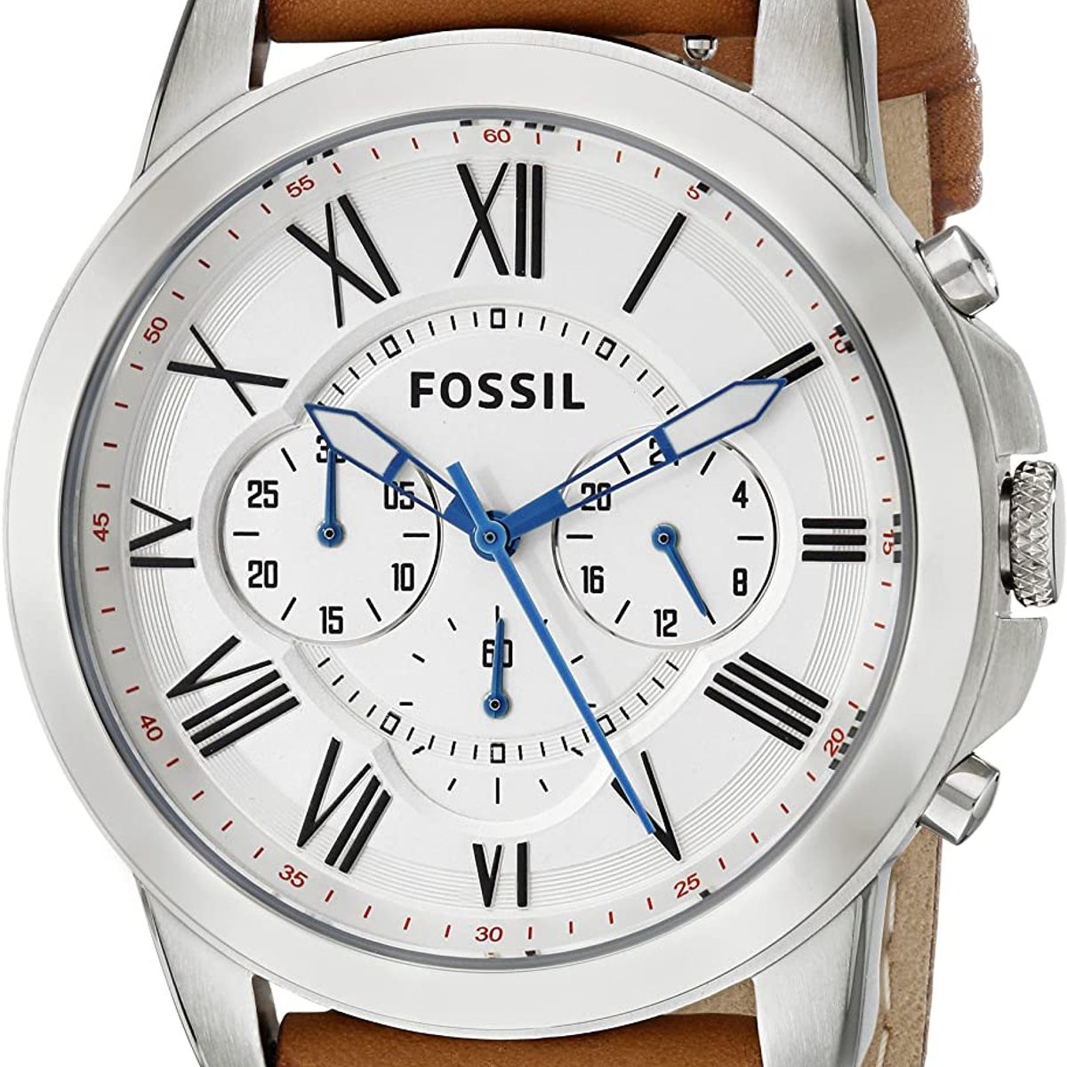 FOSSIL - Reloj Fossil Grant FS5060 Marrón De Cuero Piel Para Hombre.