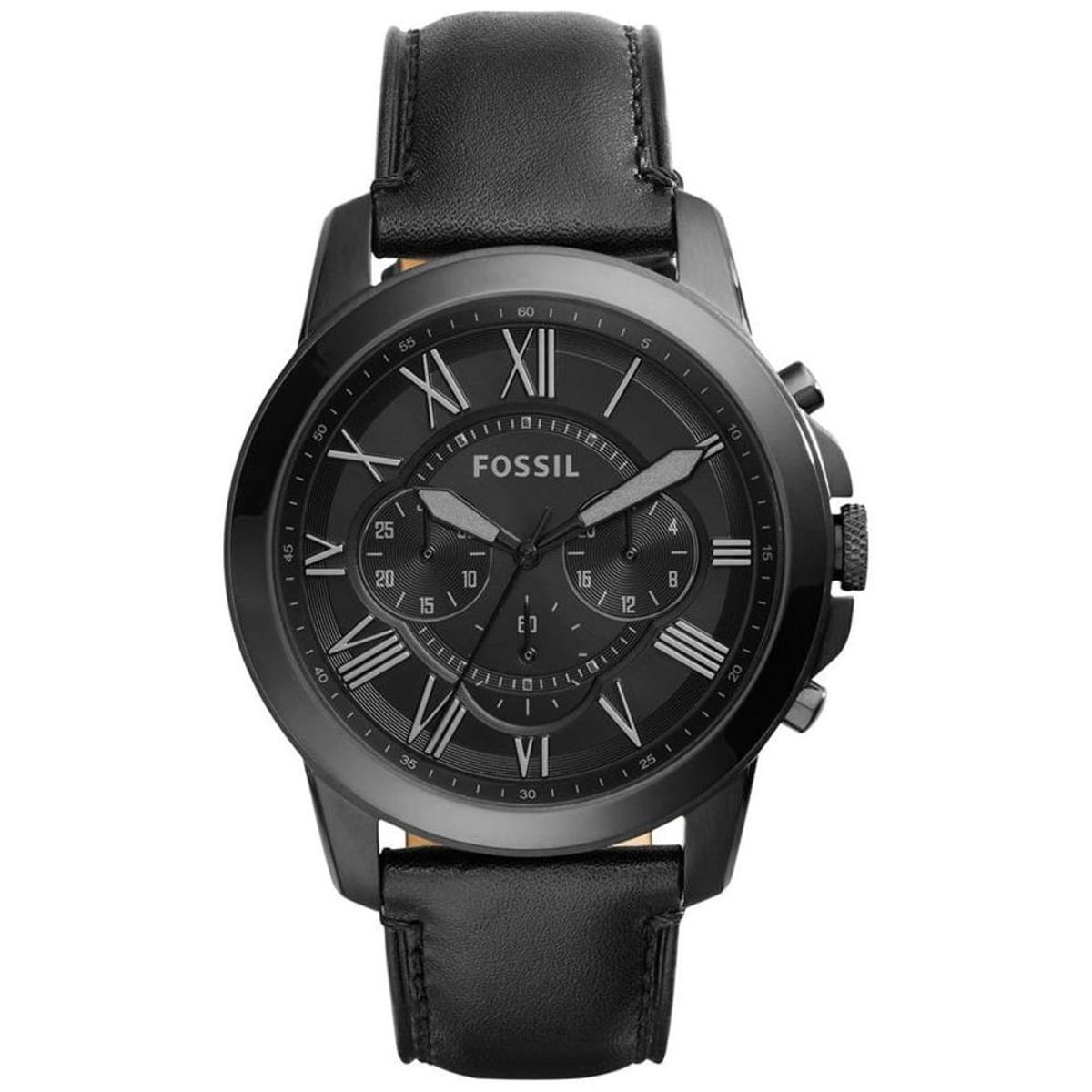 FOSSIL - Reloj Fossil Grant FS5132 Negro De Cuero Piel Para Hombre.