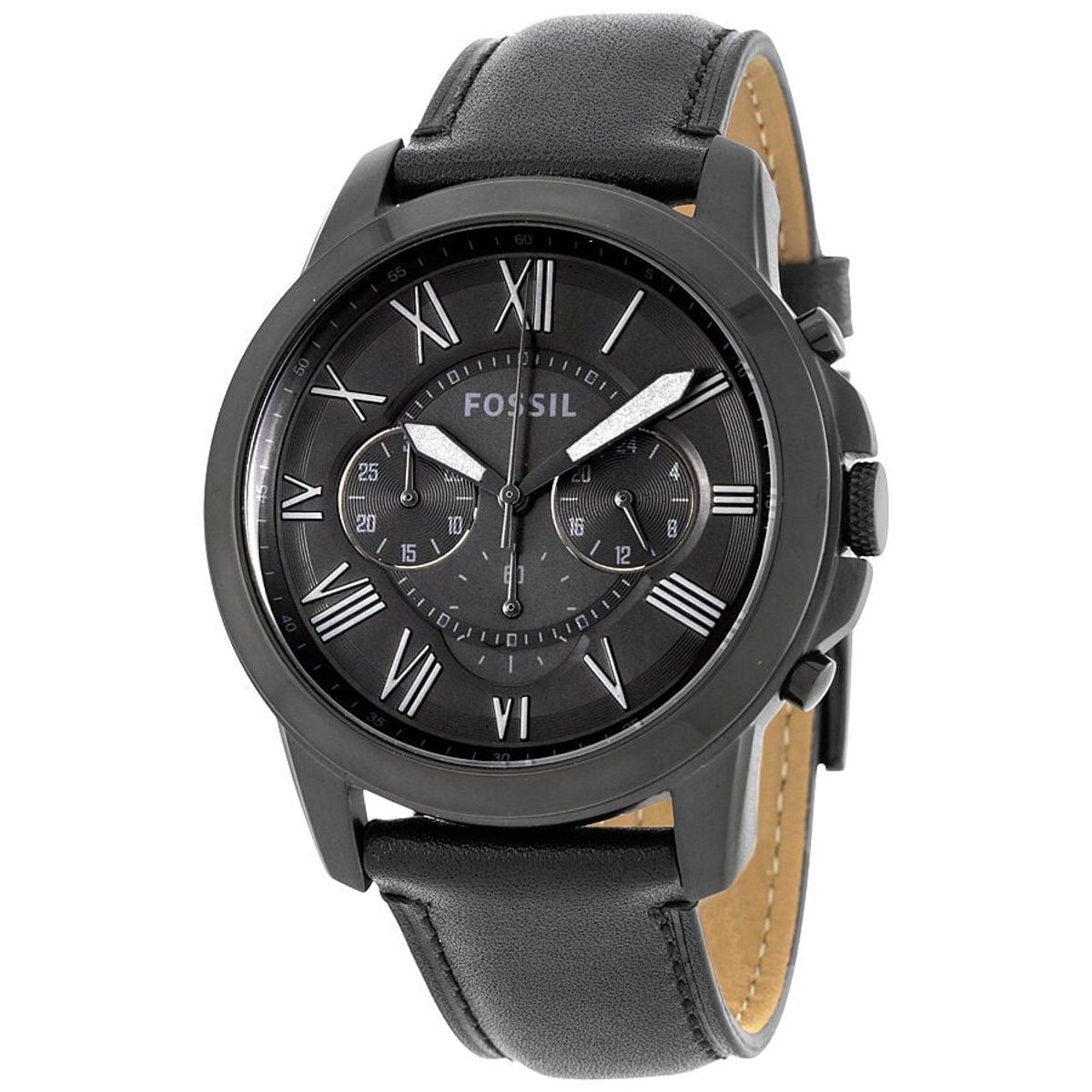 FOSSIL - Reloj Fossil Grant FS5132 Negro De Cuero Piel Para Hombre.
