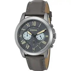 FOSSIL - Reloj Grant FS5183 Gris De Cuero Piel Para Hombre.