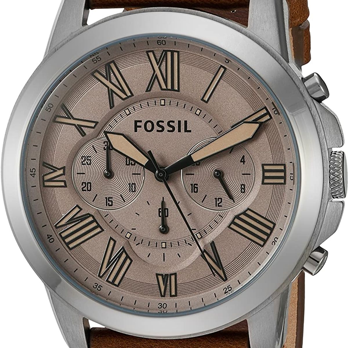 FOSSIL - Reloj Fossil Grant FS5214 Marrón De Cuero Piel Para Hombre.