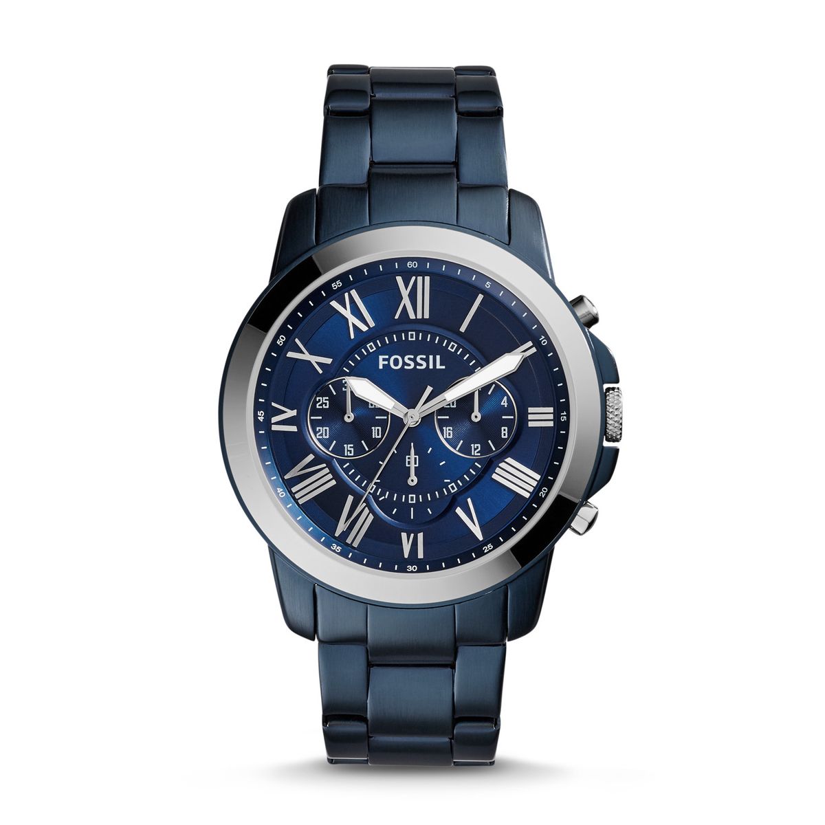 FOSSIL - Reloj Fossil Grant FS5230 Azul De Acero inoxidable Para Hombre.