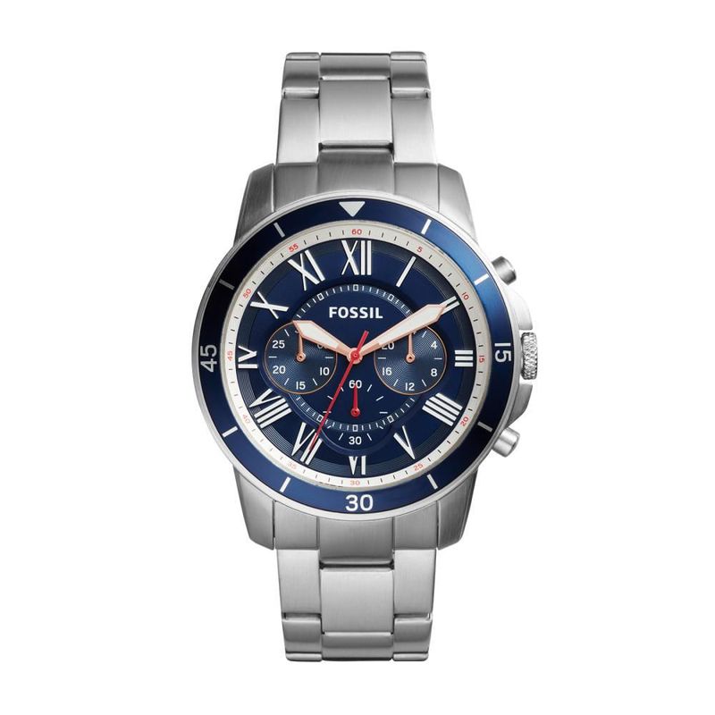 FOSSIL - Reloj Fossil Grant FS5238 Plateado De Acero inoxidable Para Hombre.