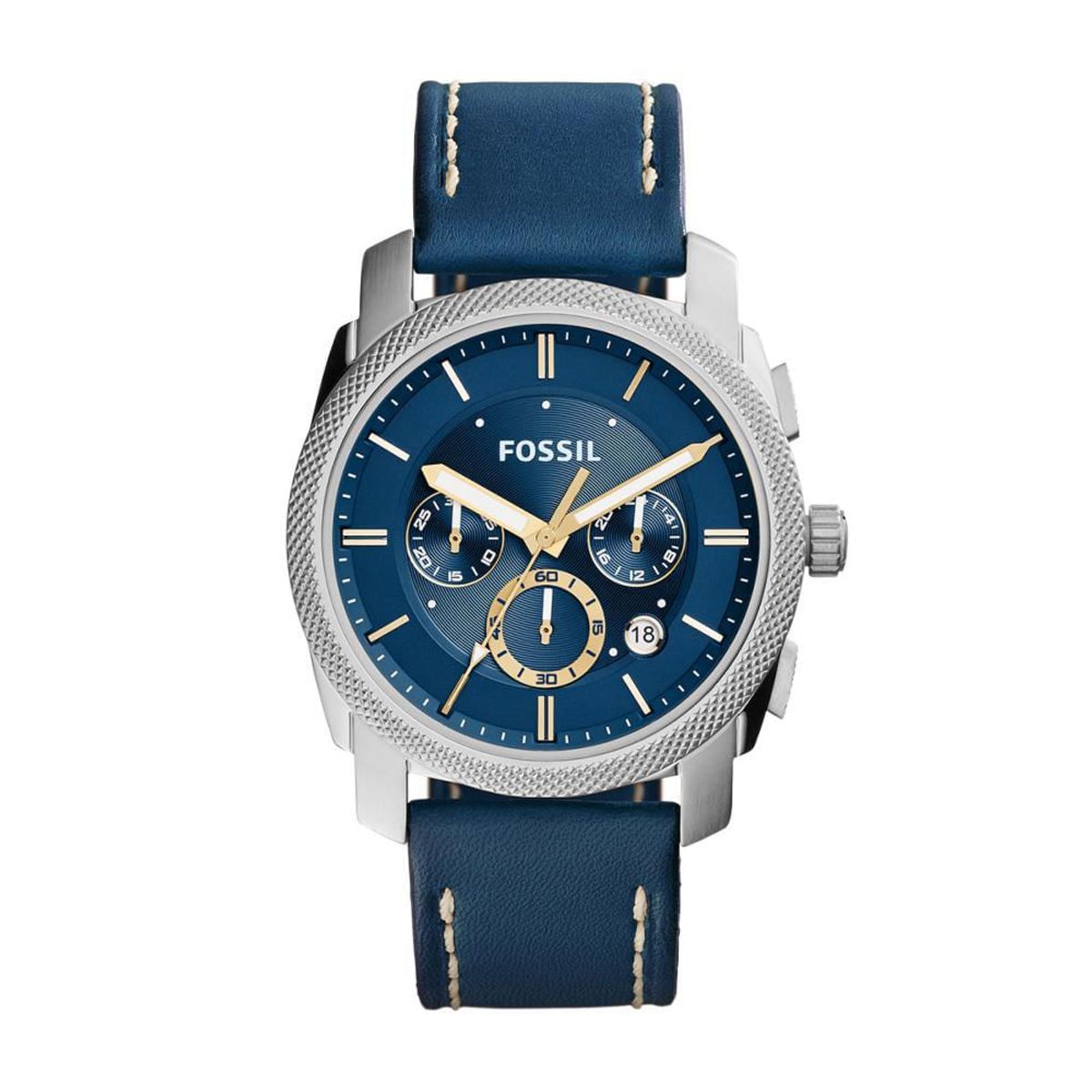 FOSSIL - Reloj Fossil Modern Machine FS5262 Azul De Cuero Piel Para Hombre.