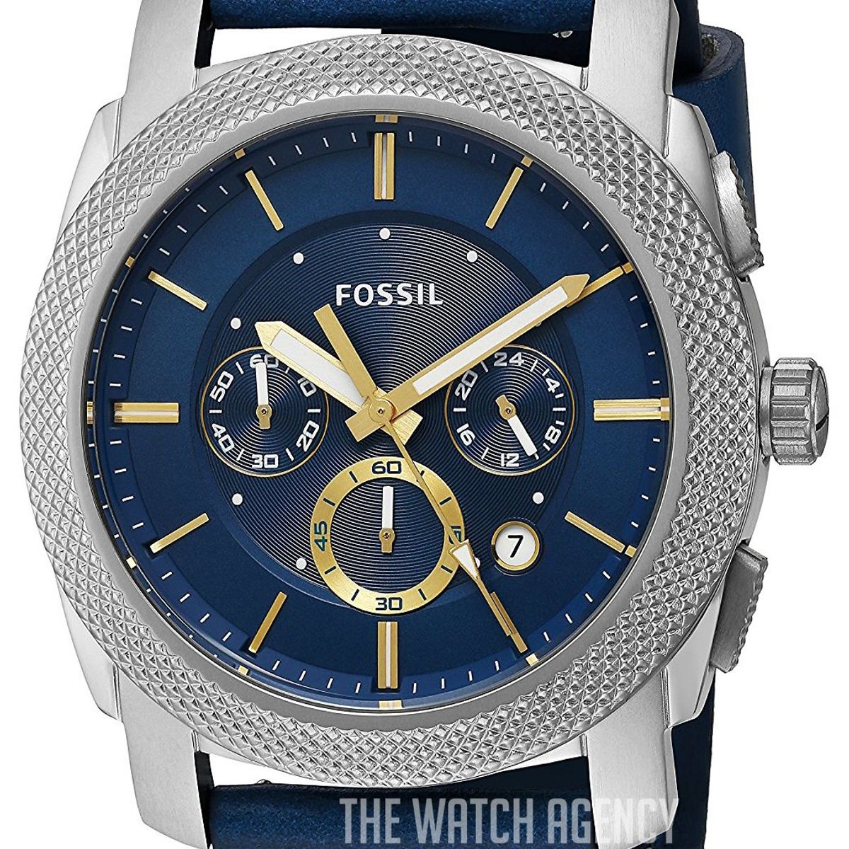 FOSSIL - Reloj Fossil Modern Machine FS5262 Azul De Cuero Piel Para Hombre.