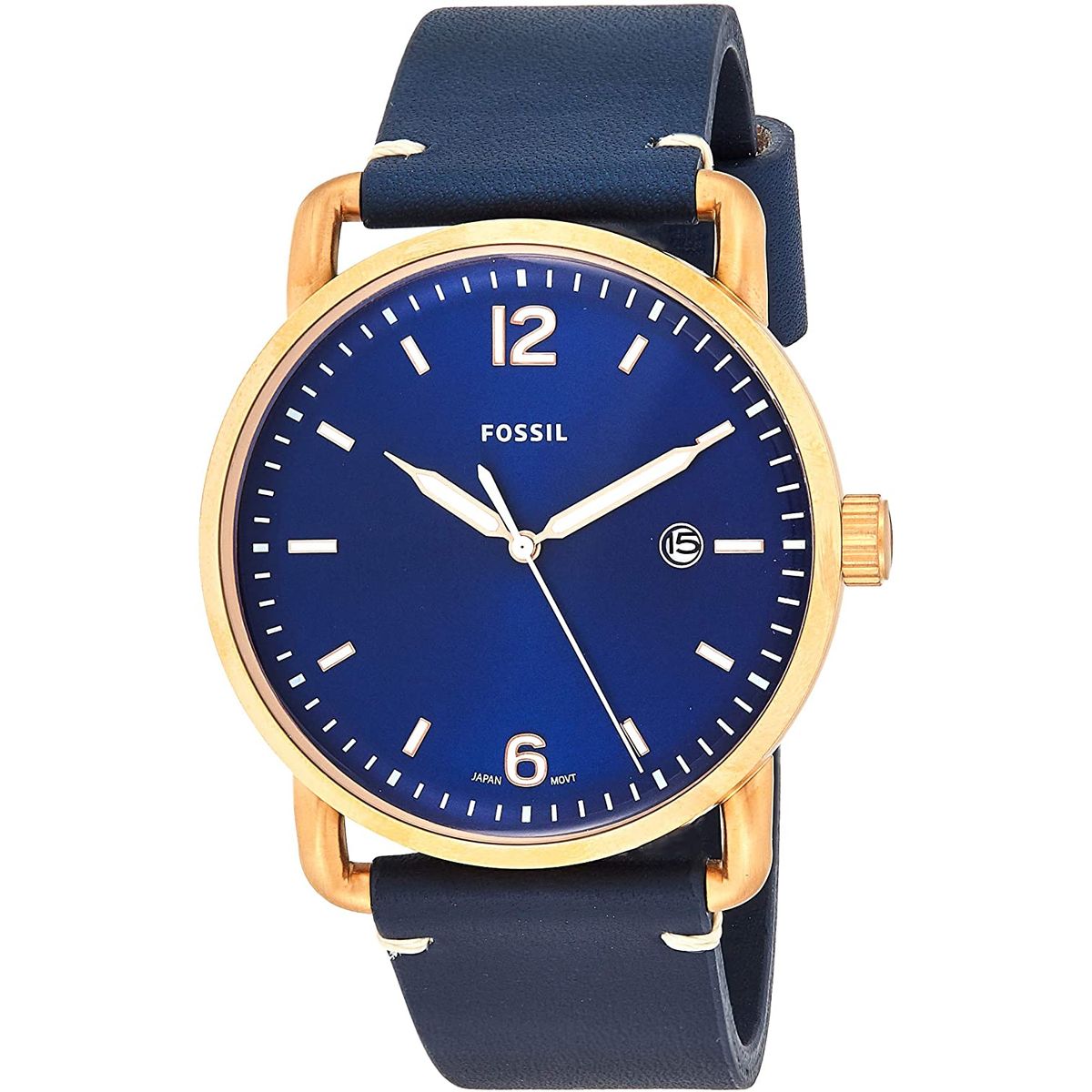 FOSSIL - Reloj Fossil Commuter FS5274 Azul De Cuero Piel Para Hombre.