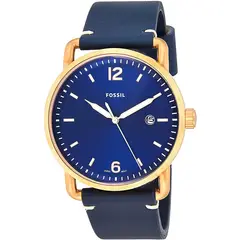 FOSSIL - Reloj Commuter FS5274 Azul De Cuero Piel Para Hombre
