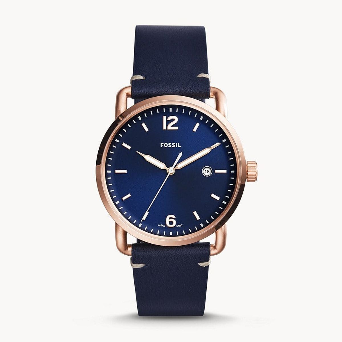 FOSSIL - Reloj Fossil Commuter FS5274 Azul De Cuero Piel Para Hombre.