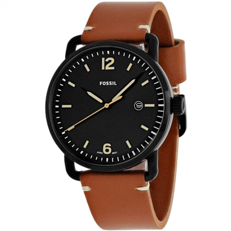 FOSSIL - Reloj Fossil Commuter FS5276 Marrón De Cuero Piel Para Hombre