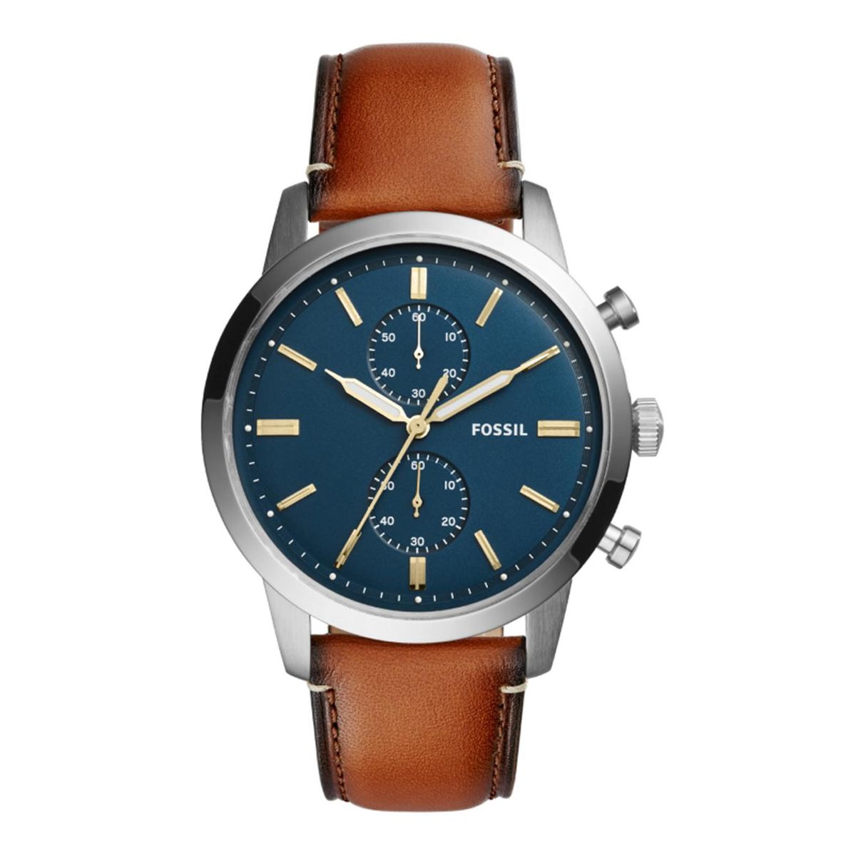 FOSSIL - Reloj Fossil Townsman FS5279 Marrón De Cuero Piel Para Hombre.