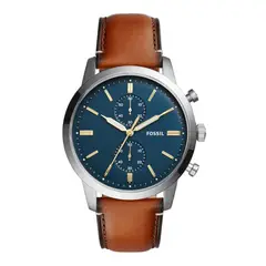 FOSSIL - Reloj Townsman FS5279 Marrón De Cuero Piel Para Hombre.