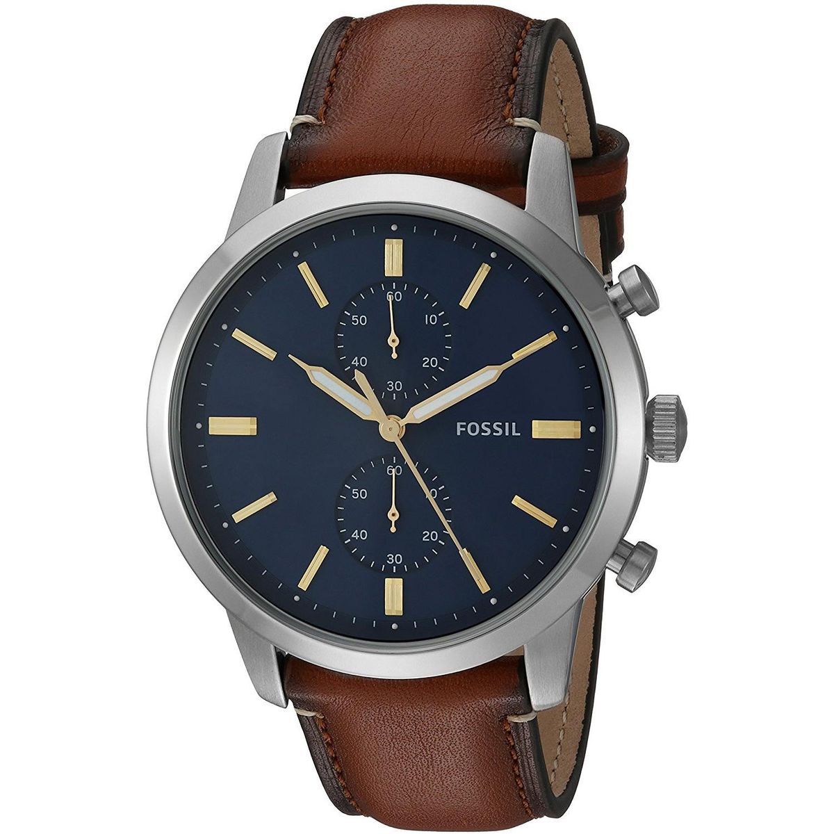 FOSSIL - Reloj Fossil Townsman FS5279 Marrón De Cuero Piel Para Hombre.