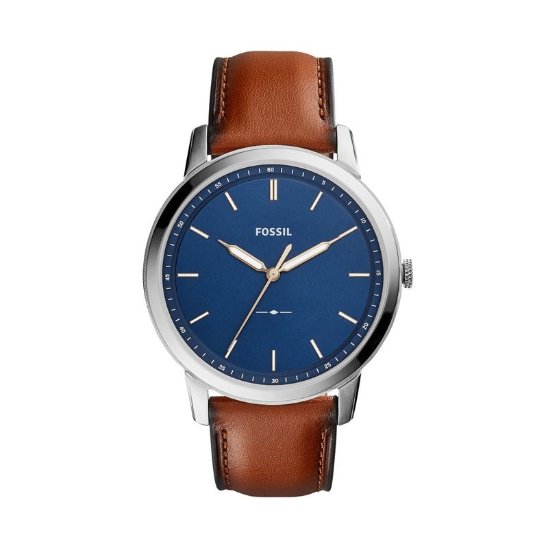FOSSIL - Reloj Fossil Minimalist FS5304 Marrón De Cuero Piel Para Hombre