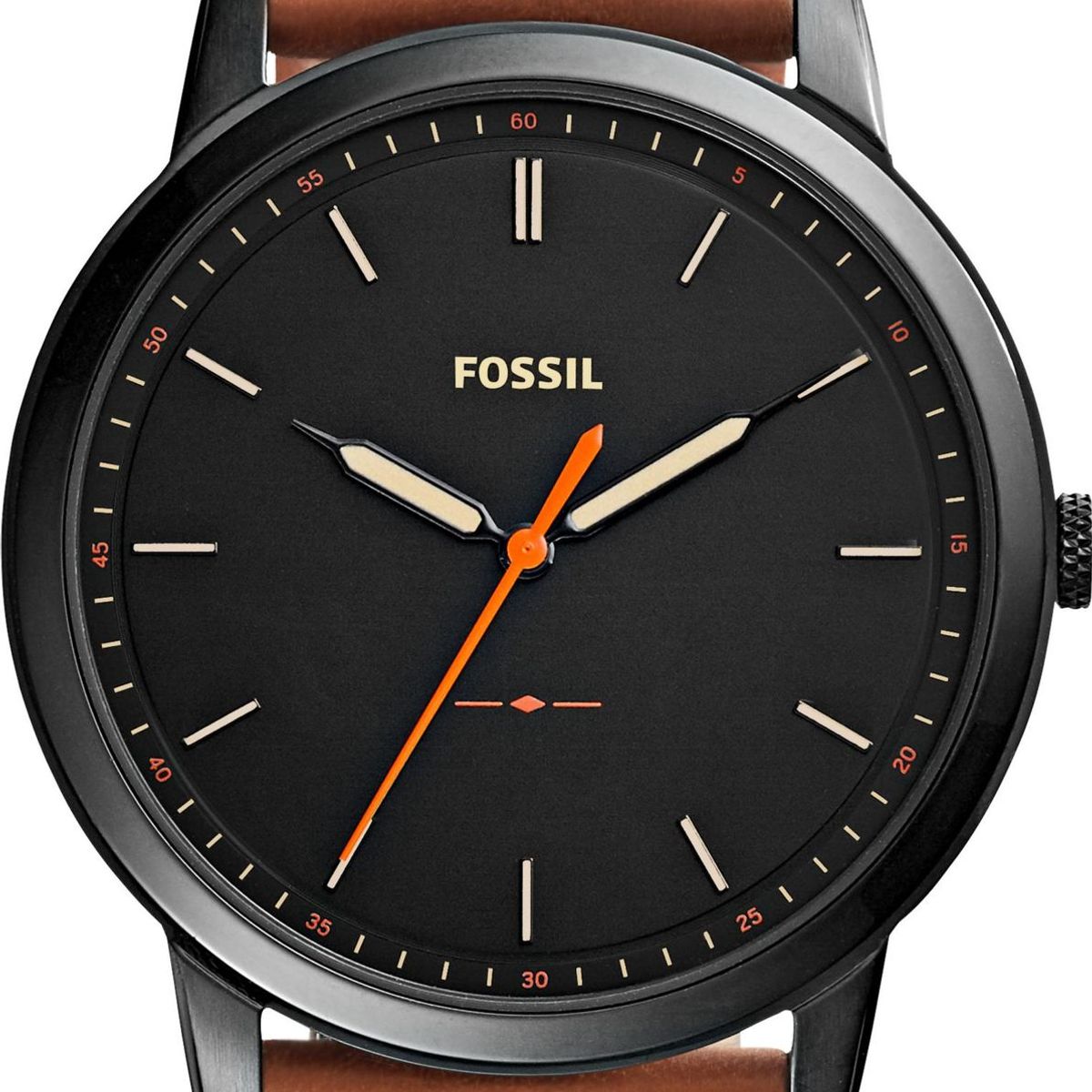 FOSSIL - Reloj Fossil Minimalist FS5305 Marrón De Cuero Piel Para Hombre.