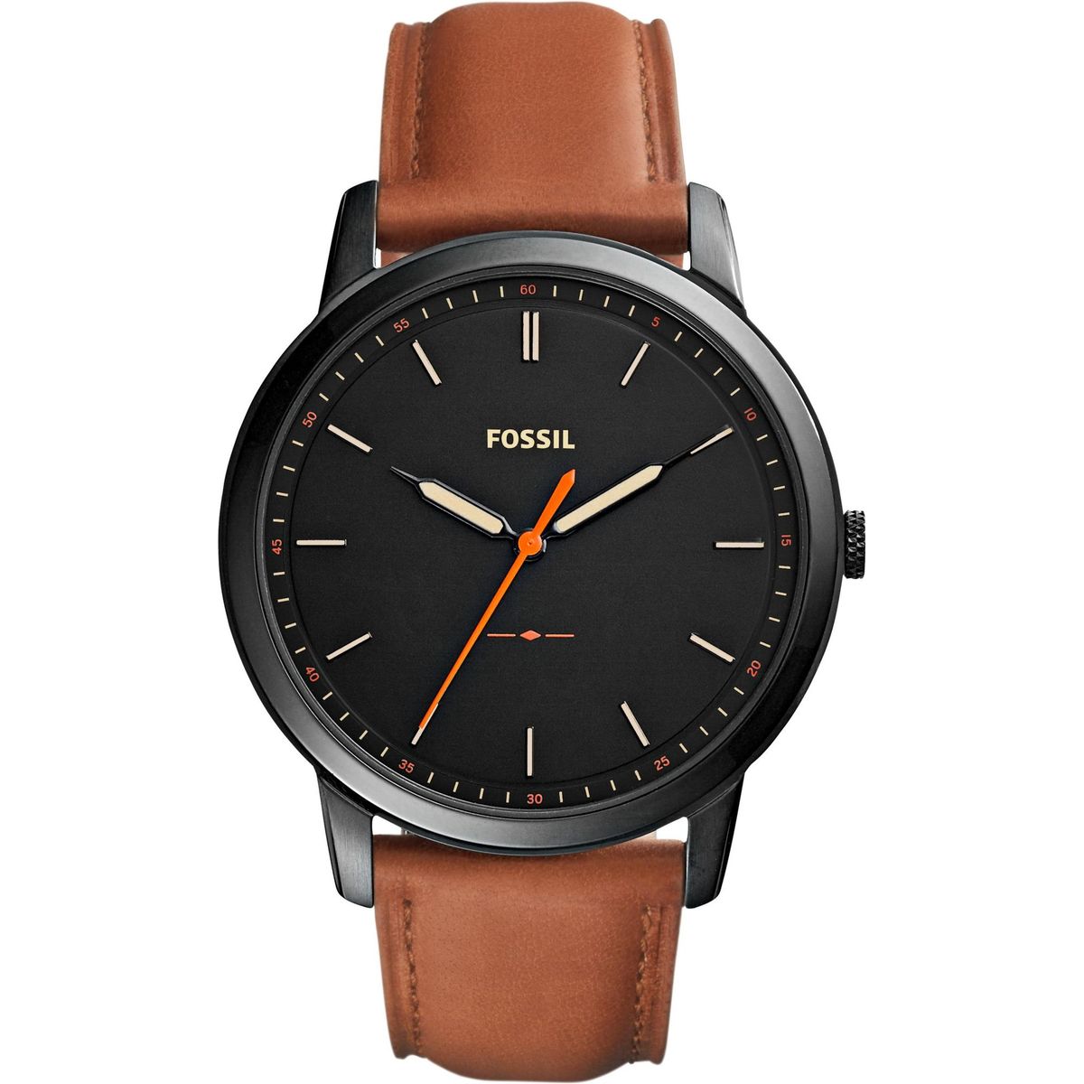FOSSIL - Reloj Fossil Minimalist FS5305 Marrón De Cuero Piel Para Hombre.