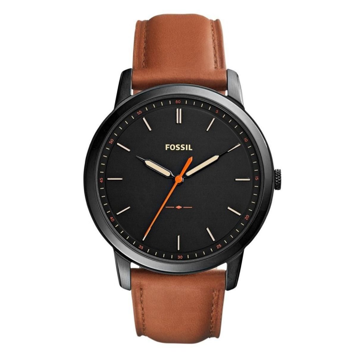 FOSSIL - Reloj Fossil Minimalist FS5305 Marrón De Cuero Piel Para Hombre.