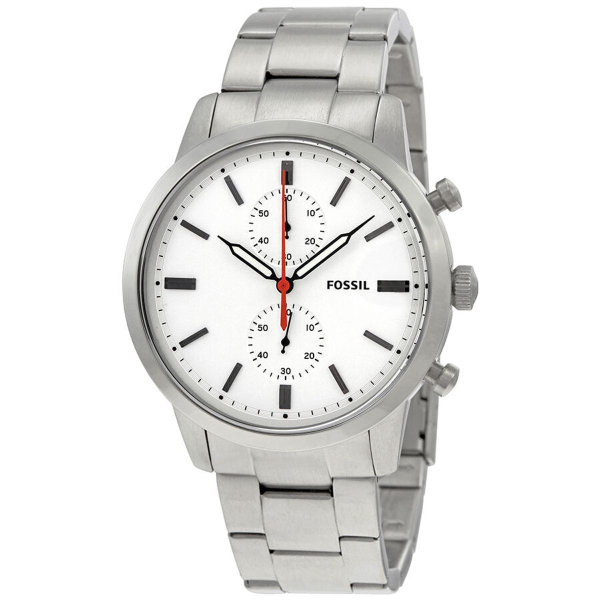 FOSSIL - Reloj Fossil Townsman FS5346 Plateado De Acero inoxidable Para Hombre.