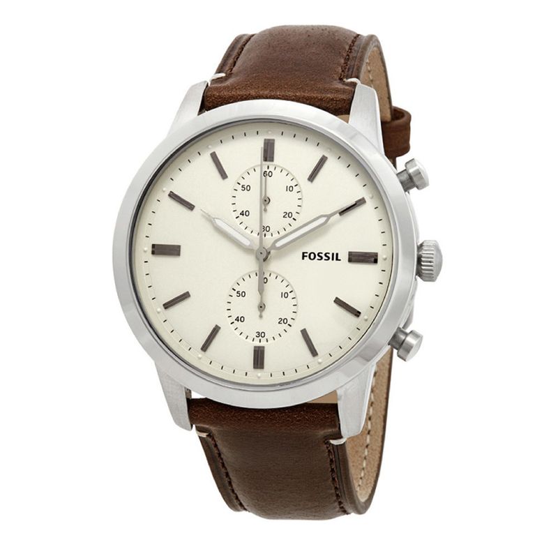 FOSSIL - Reloj Fossil Townsman FS5350 Marrón De Cuero Piel Para Hombre