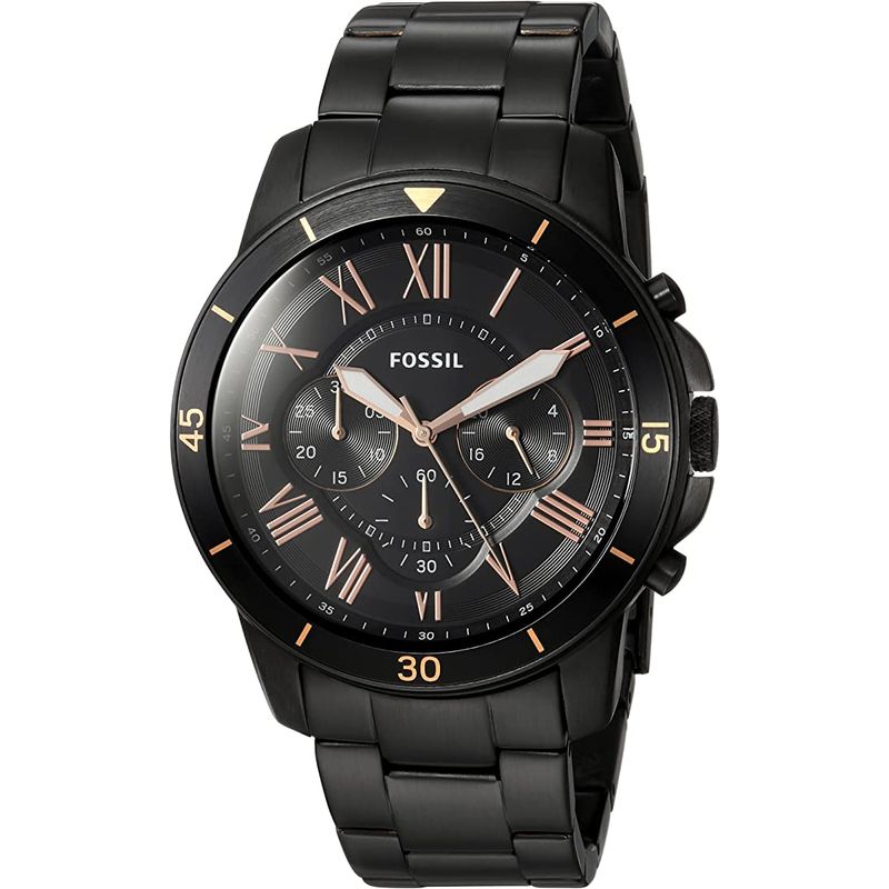 FOSSIL - Reloj Fossil Grant FS5374 Negro De Acero inoxidable Para Hombre.