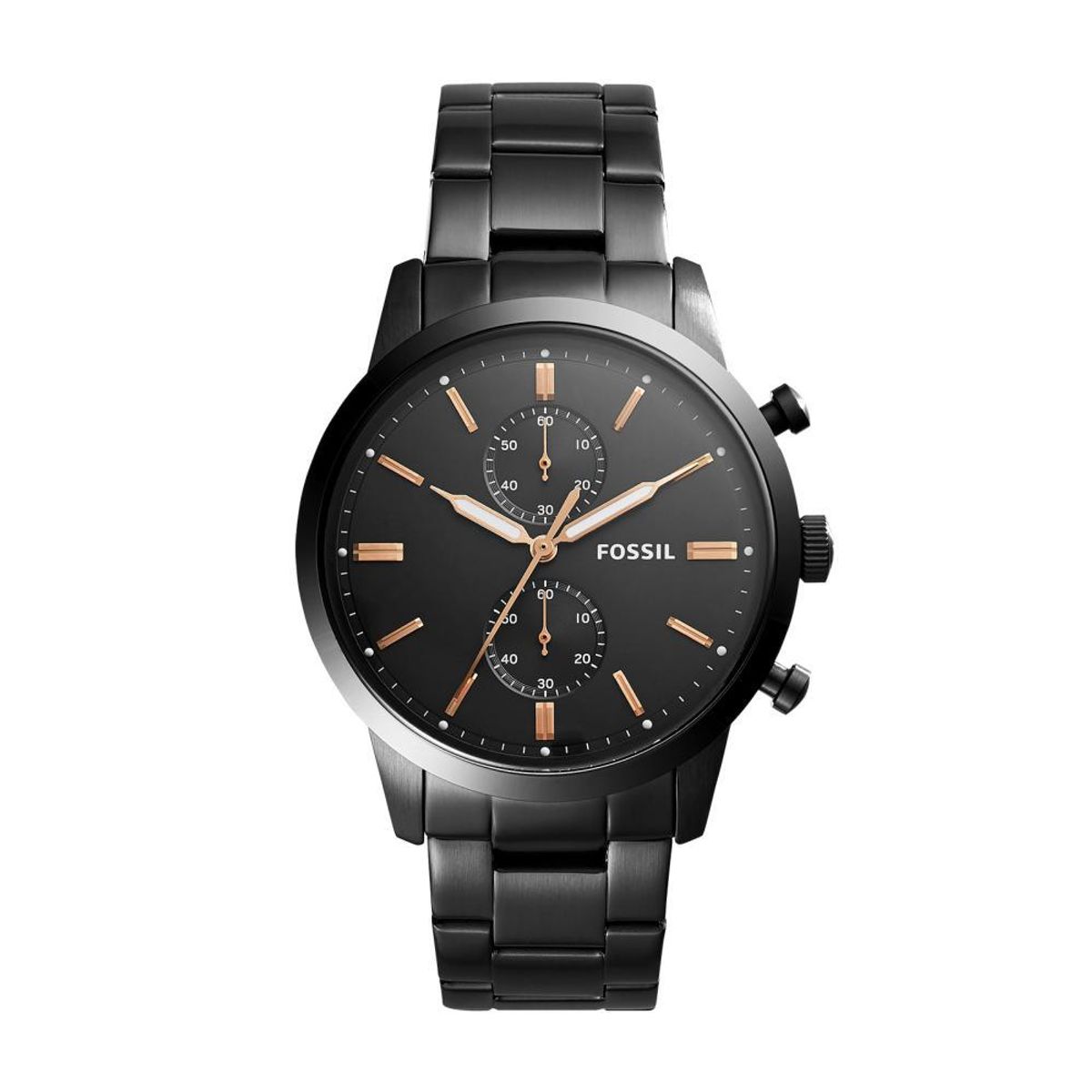 FOSSIL - Reloj Fossil Townsman FS5379 Negro De Acero inoxidable Para Hombre.