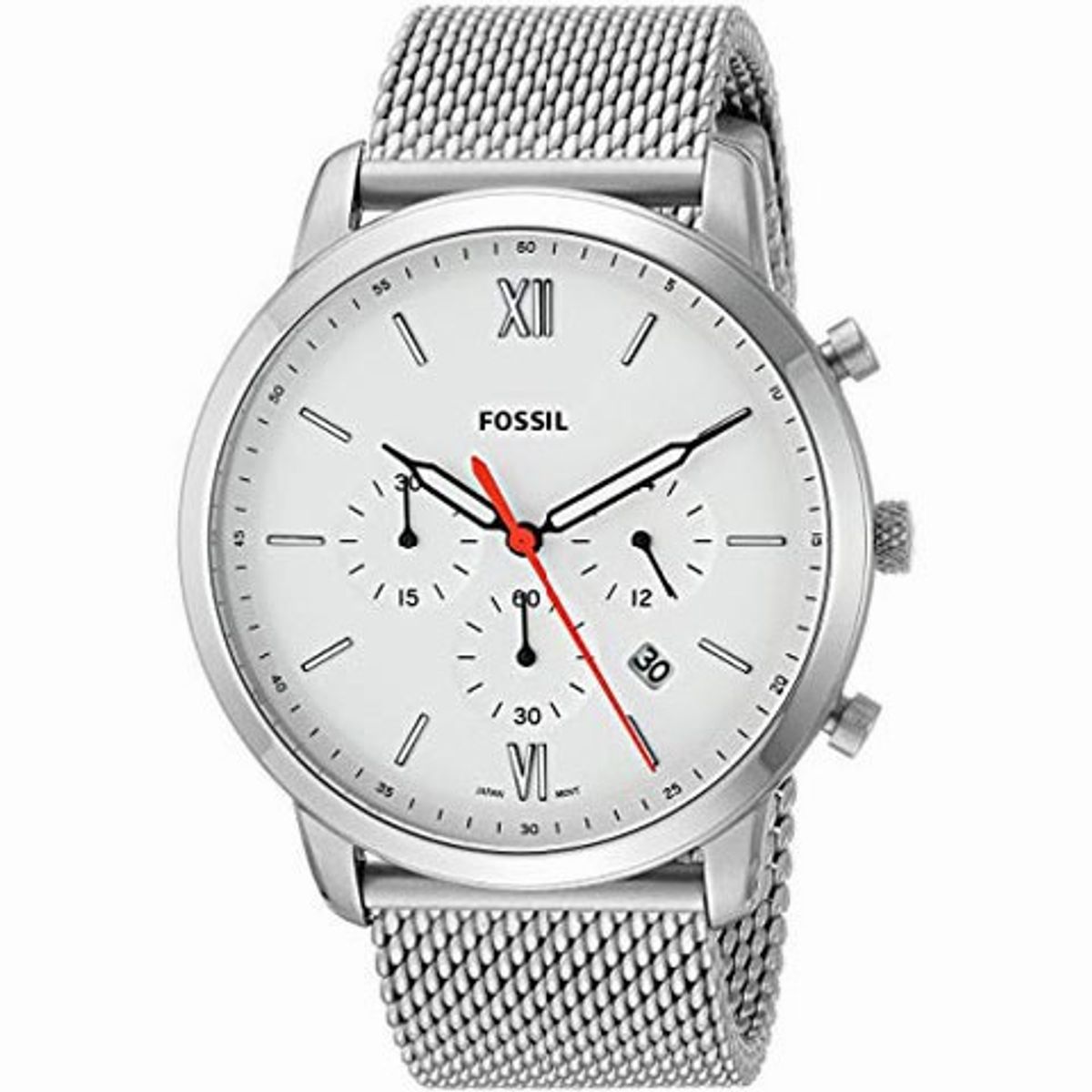 FOSSIL - Reloj Fossil Neutra FS5382 Plateado De Acero inoxidable Para Hombre.
