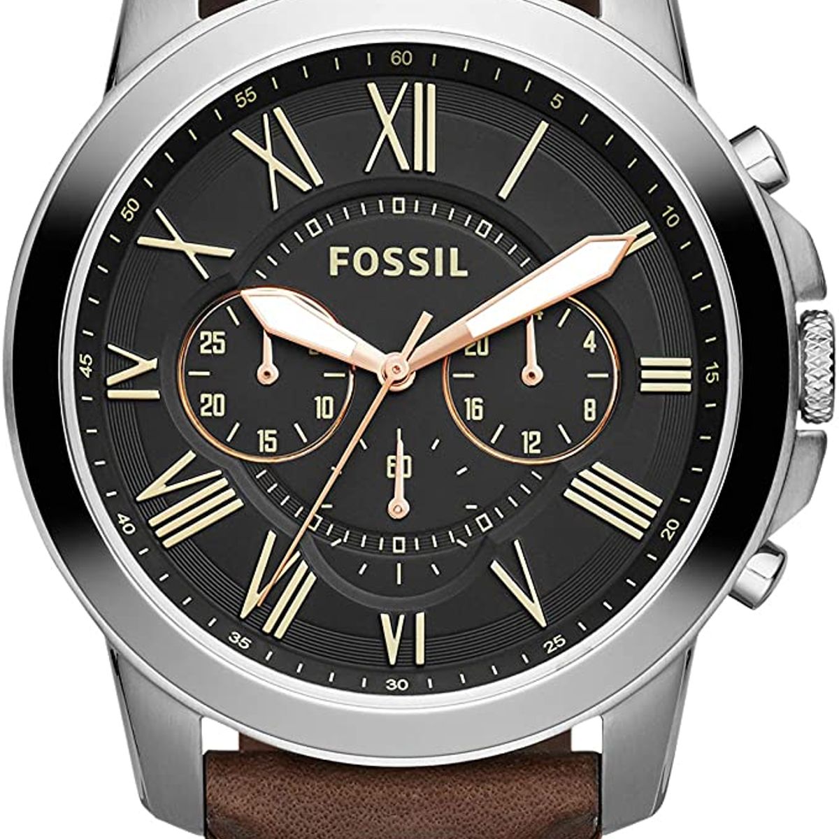 FOSSIL - Reloj Fossil Grant FS4813 Marrón De Cuero Piel Para Hombre.