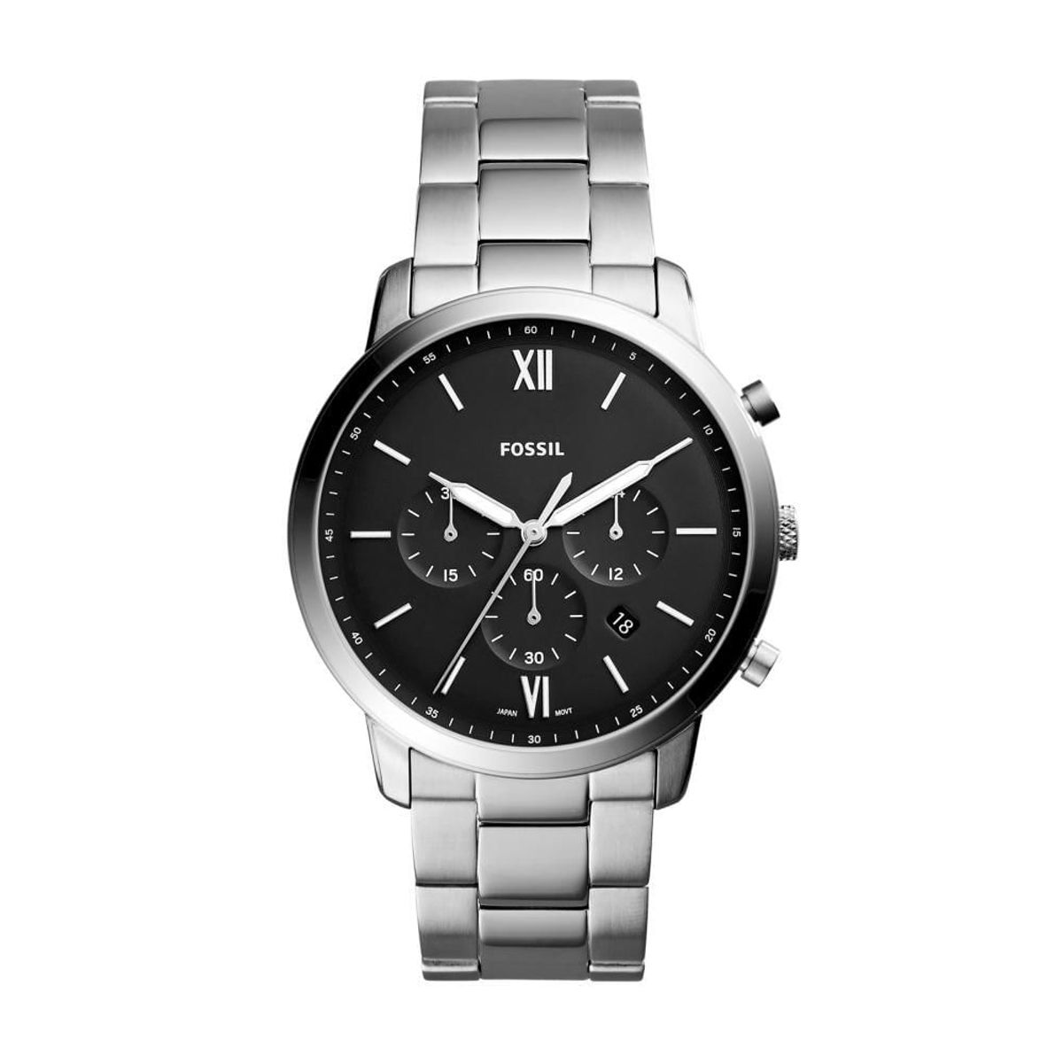 FOSSIL - Reloj Fossil Neutra FS5384 Plateado De Acero inoxidable Para Hombre.