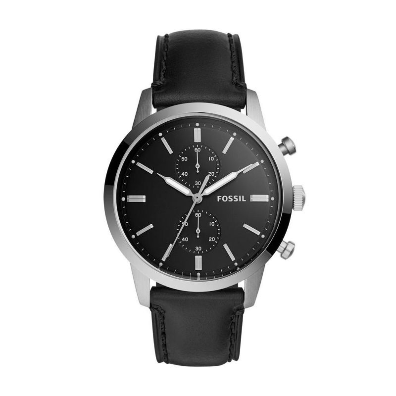 FOSSIL - Reloj Fossil Townsman FS5396 Negro De Cuero Piel Para Hombre